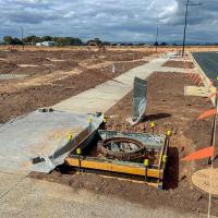 A photo showing the progress of Stage 40.