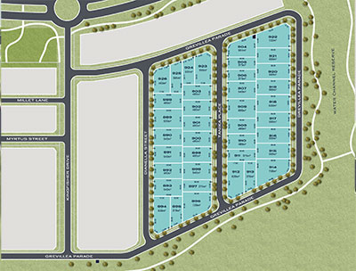 The lotplan for the Tanika Place release