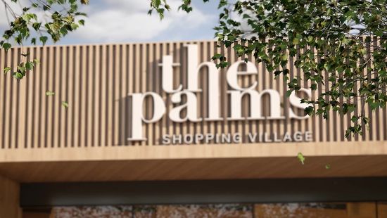 An artist’s impression of The Palms Shopping Village at Riverlea.